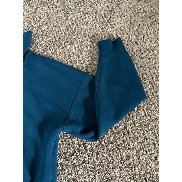 Calia Women's blue green 1/4 zip cropped‎ athletic pullover top size small - Image 4