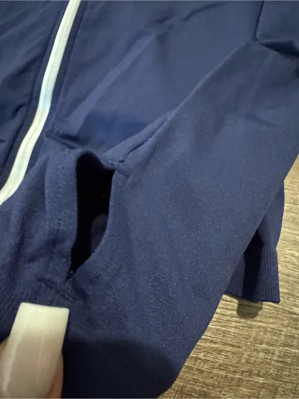 Fabletics Navy Zip Up Active Jacket - Image 2