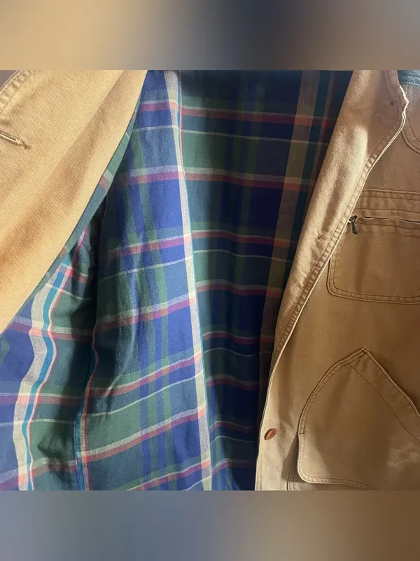 L.L. Bean Vintage Field Coat Chore Jacket Canvas button down - Image 12