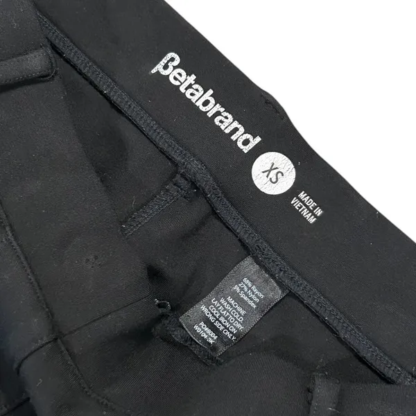 Betabrand Yoga Dress Pants Black Bootcut Flare Stretch Office Trousers Office - Image 7
