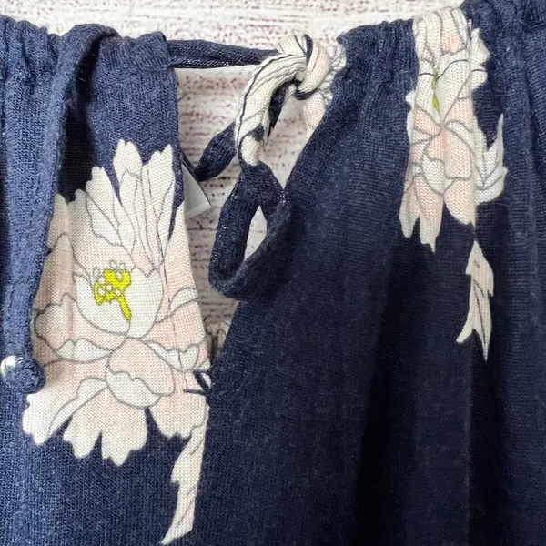 Old Navy Womens Floral Print Elastic Waist Dress Sz L - Image 4