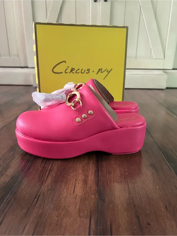 NIB - Sam Edelman Circus NY Pink Jinger Platform Clogs - Size 7 - Image 5