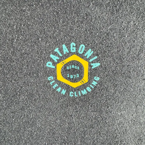 3114 | Patagonia Clean Climbing Graphic Tee Forge Grey Womens XS - Image 3