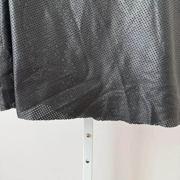 Anine Bing sz XS Black Perforated 100% Lambskin Leather Tank Top Back‎ Zip Goth - Image 3
