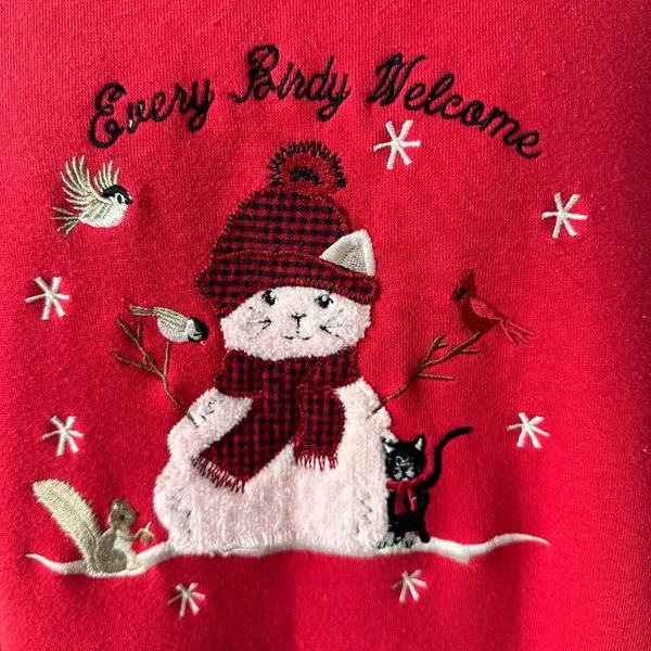 Vintage Kitty Christmas Sweatshirt - Image 3
