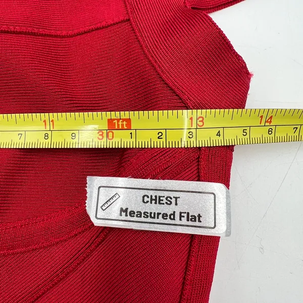 House of CB Cherub Bandage Dress Red - Image 6