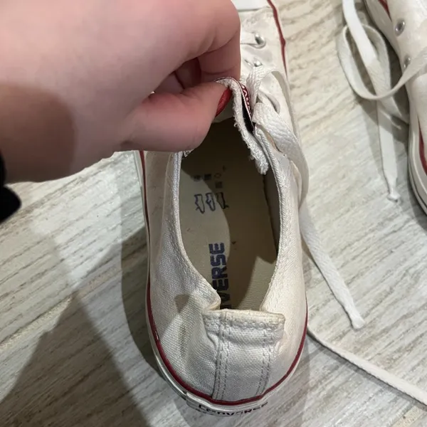 Converse White Low Top  Sneakers - Image 9