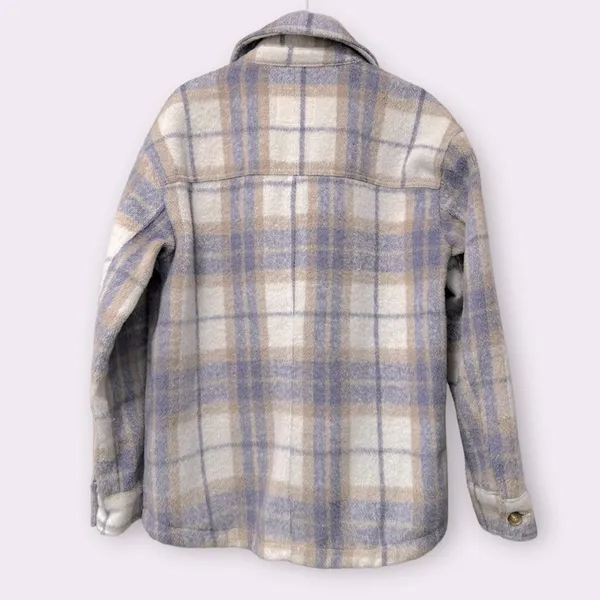 Avec Les Filles Plaid Shirt Jacket - Image 5