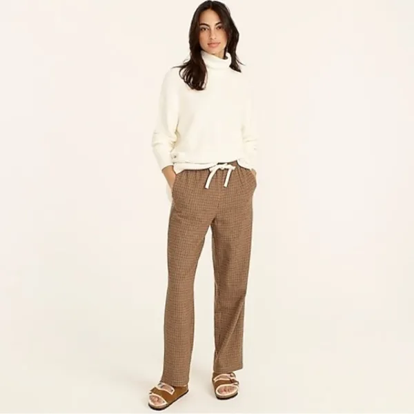 NEW J crew ribbed cotton cashmere relaxed turtleneck sweater in ivory Size M - Image 3