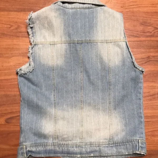 Highway Denim Sleeveless Vest, Med - Image 4