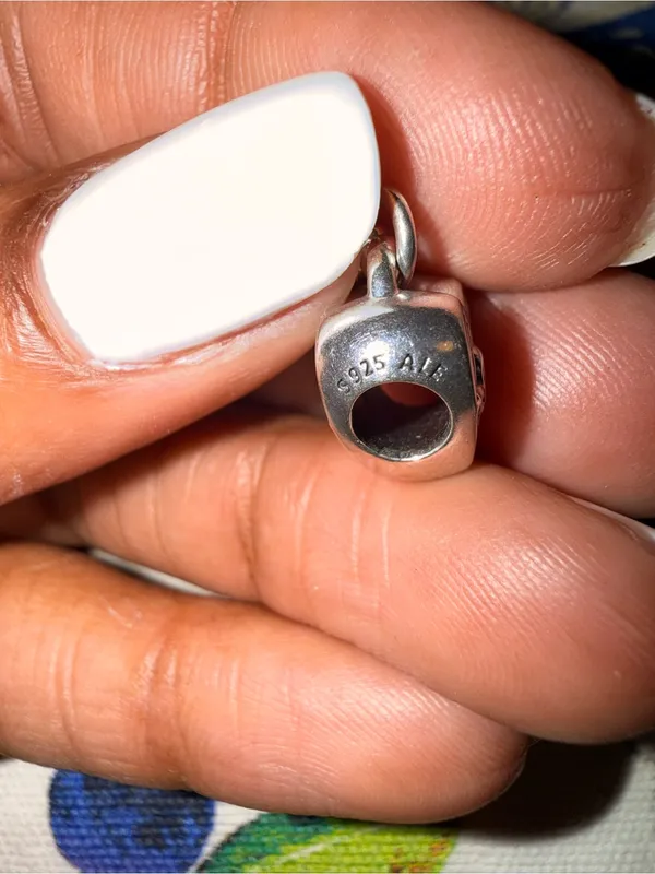 Heart padlock and key silver charm - Image 5