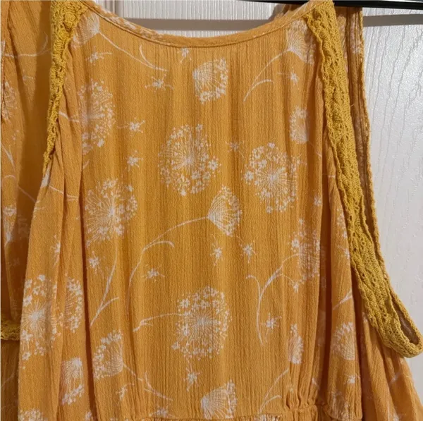True Craft Yellow Floral Dress  - Image 3