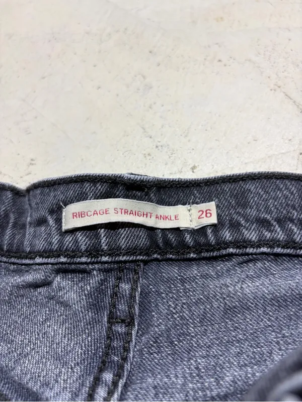 Levi’s premium Ribcage straight ankle black Jeans 26 - Image 5