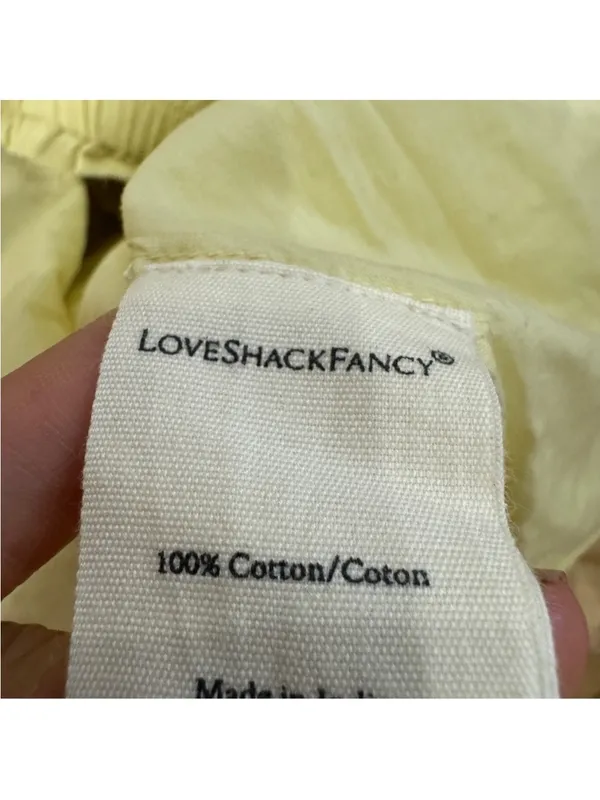 LoveShackFancy Ruffle Mini Skirt in yellow NWOT - Image 10