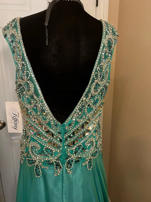 Tiffany Designs Elegant fancy maxi prom dress - Image 6