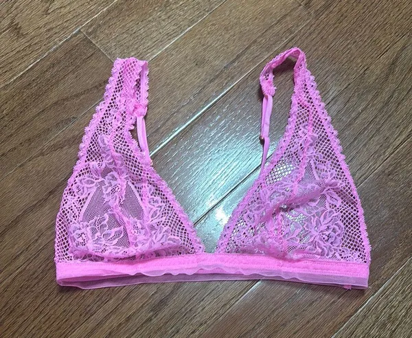 Free People Care FP Reya Lace Bralette - pink - Image 3