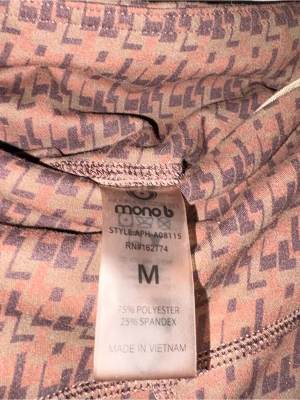 Mono B brown high rise athletic leggings M - Image 3