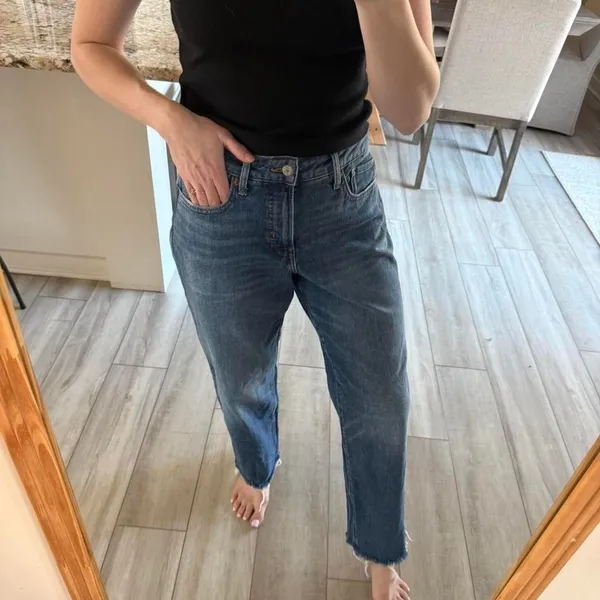 Old-navy Women's Blue and Black Jeans - Image 2