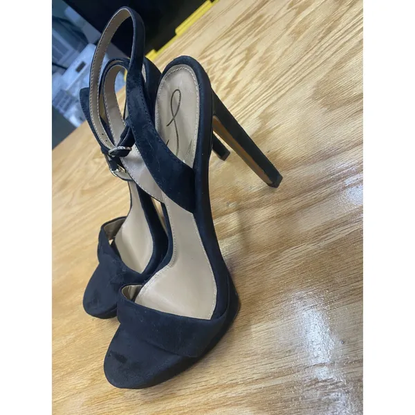Sam Edelman Orchid Pumps Women's Size 7 Black Suede Preppy Stiletto Heels S60 - Image 3