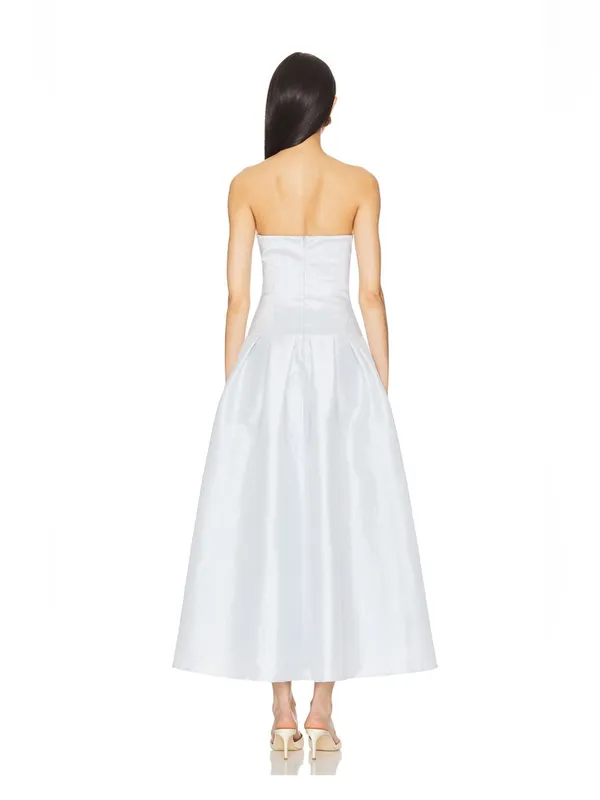 More to Come Cambria Strapless Dress in Baby Blue - Image 2