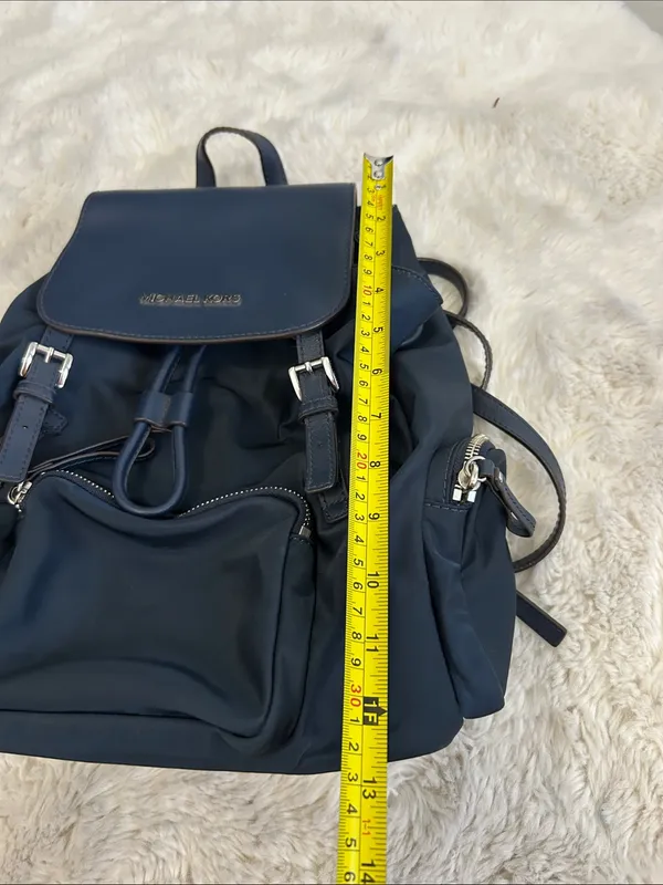 Michael Kors Abby Backpack Navy Nylon - Image 8