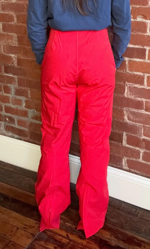 Red High Rise Fera Stretch Ski Pants Size 10 - Image 3