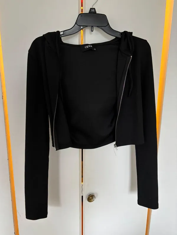 Cider Crop Zip Hoodie - Image 2