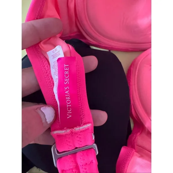 Victoria’s Secret Pink Strapless Bra Size 36D Push Up Convertible Strapless Bra - Image 5