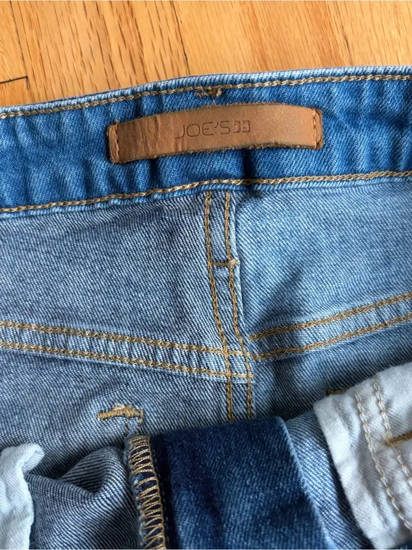 Joe’s Jeans Women’s Bella Two Tone Blue Navy Denim Mini Skirt High Rise Size 30 - Image 8