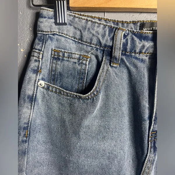 White Fox Boutique Take My Picture Denim Maxi Skirt – Blue Wash. size XS. NWT - Image 6