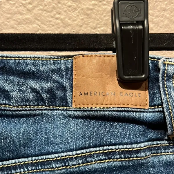American Eagle Super Stretch Super High Rise Jeggings Size 0 Regular Distressed - Image 10