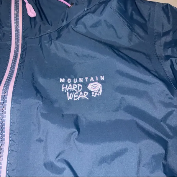 Mountain Hardwear Blue Rain Jacket Windbreaker size Small - Image 8