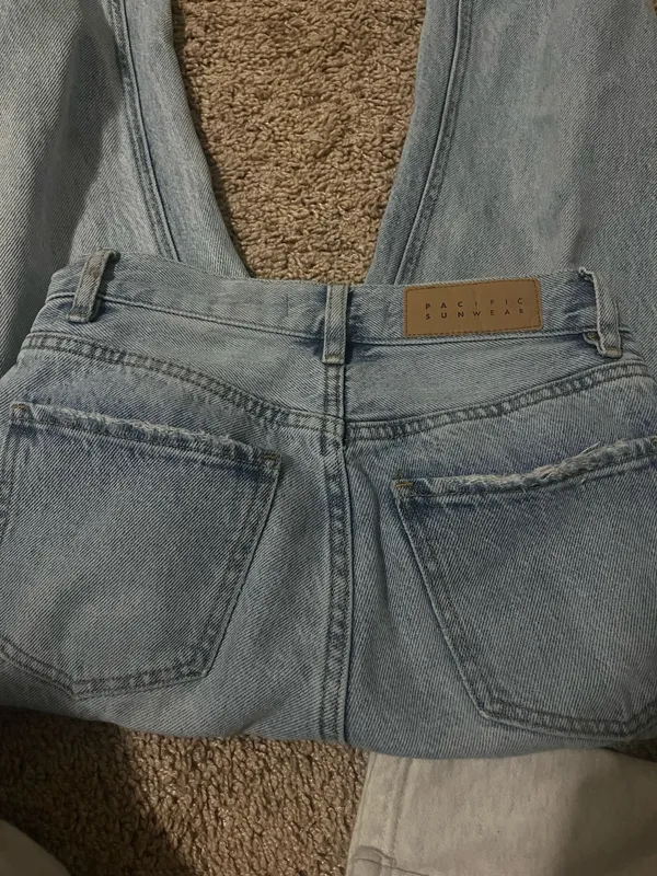 PacSun Light Wash Jeans High-Rise Straight Leg - Image 5