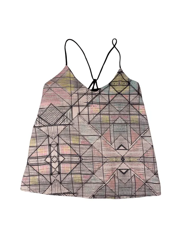 Geometric Pastel Sleeveless Flowy Tank Multiple Size L - Image 2