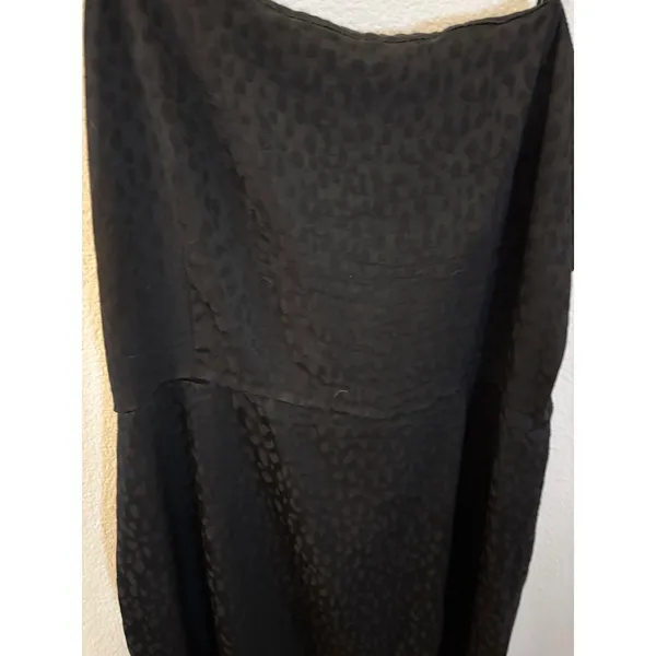 Forever 21 Black Leopard Jacquard Mini Dress Adjustable Straps Size‎ L - Image 4