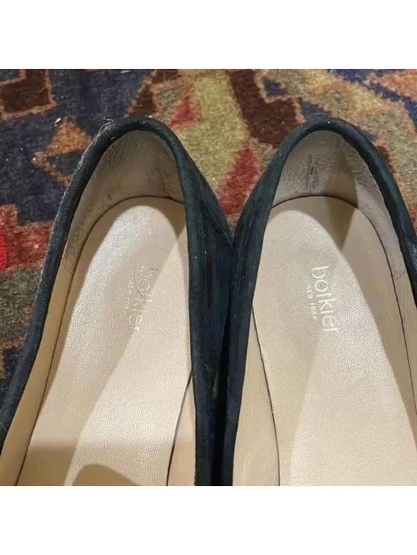 Botkier Violet Black Animal Printed Loafer Shoes Flats Work Career - Image 6
