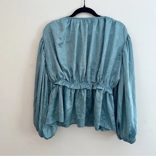 VICI | Sparkly Peplum Blouse - Image 2