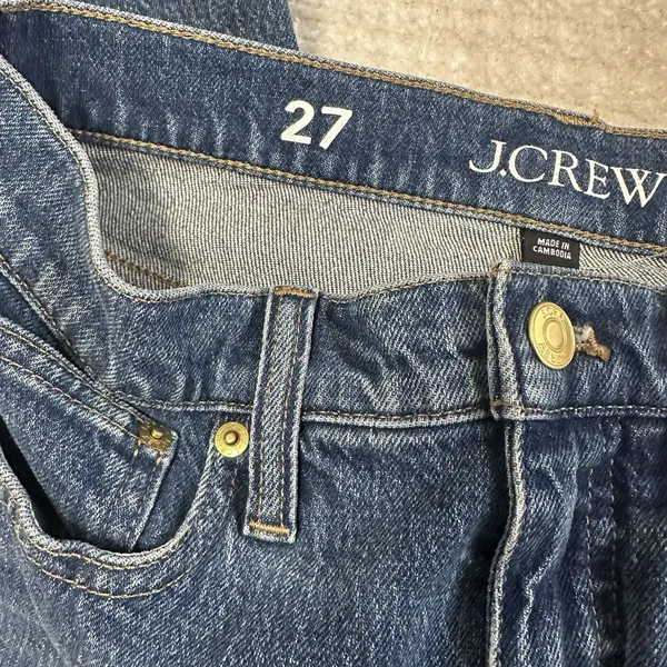 NEW J Crew Classic Straight Jeans Womens Size 27 Bronson Medium Wash‎ Denim - Image 6