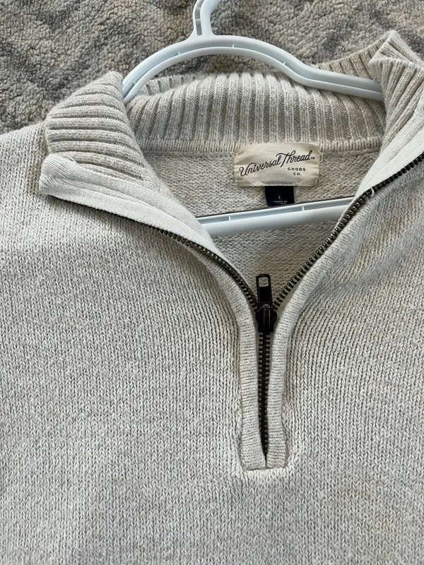 Universal Threads Cream Sweater Universal Thread Knit Pullover - Image 2