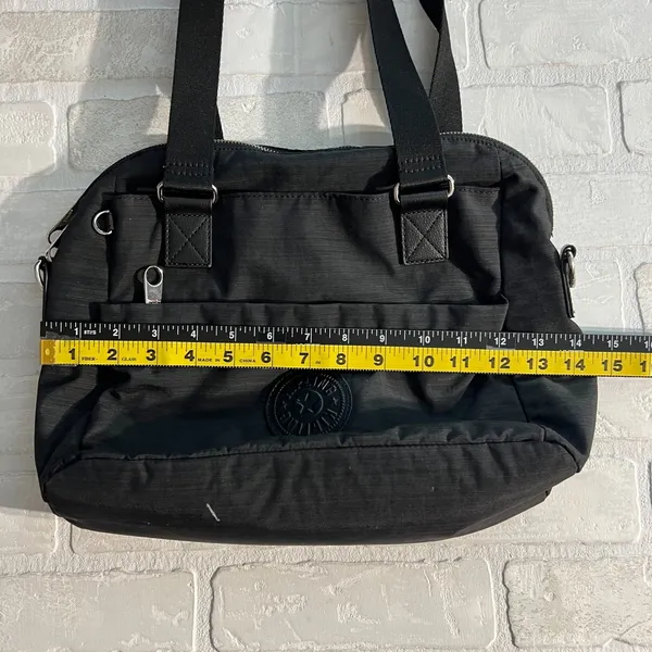 Kipling Shoulder Bag Black‎ Nylon Travel Double Strap Lightweight Solid Medium - Image 12