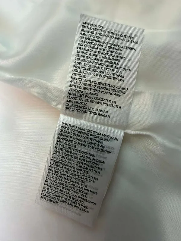 H&M Women's White Single-Breasted Tailored Suit Vest Waistcoat - Image 14
