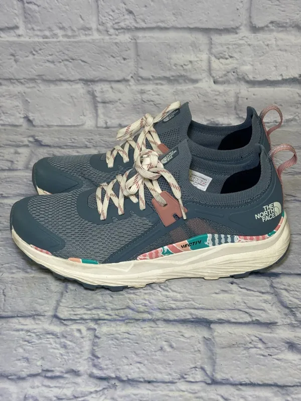 North Face Women's Vectiv Hypnum Gray Pink Hiking Shoes Size 9 Running Walking - Image 12