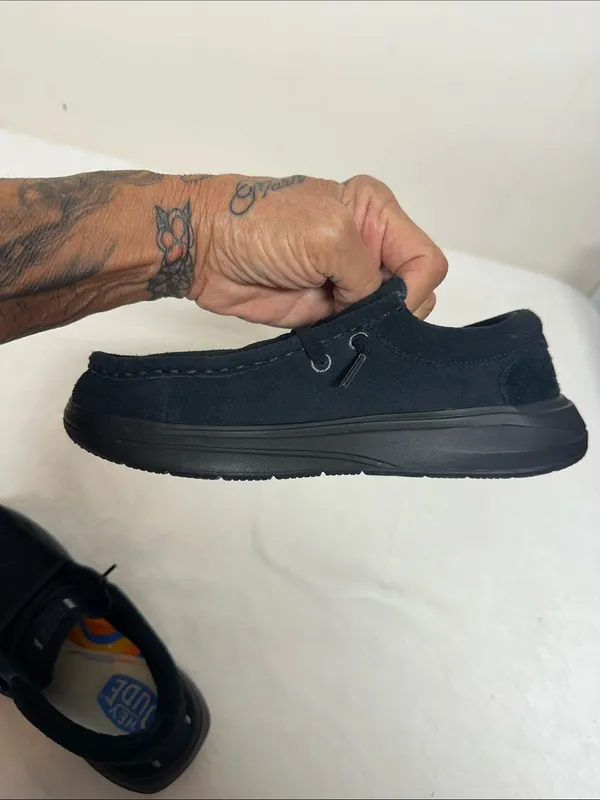 Hey Dude Kids Black Slip-On Moccasins - Image 7