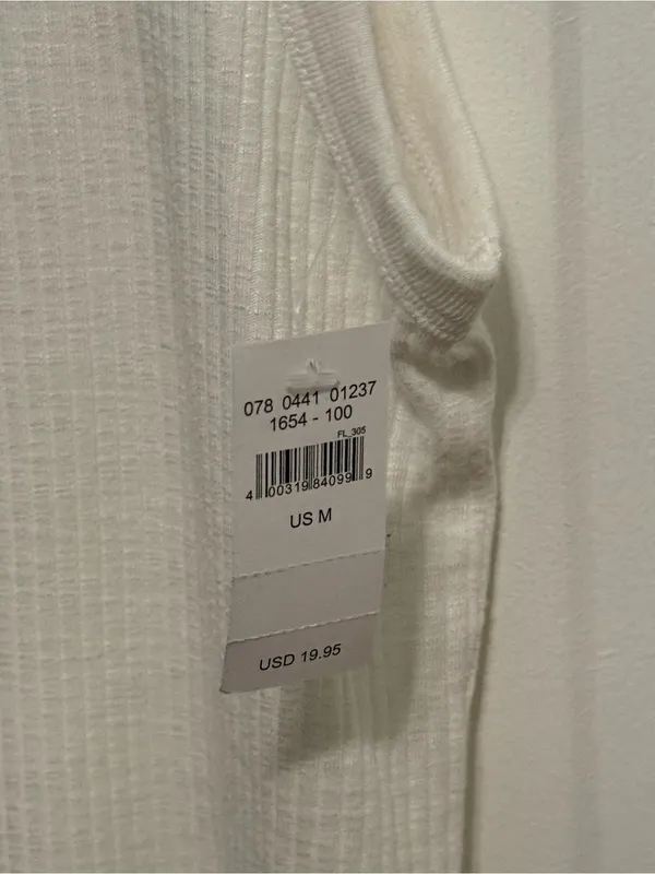 Aerie Double Scoop Neck Top in White - Image 5