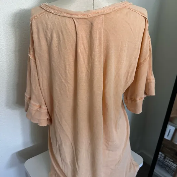We the free free people blouse peach orange color size XS - Image 4