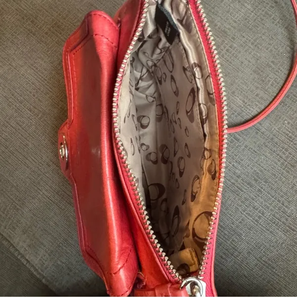 Pink Coach Poppy Leather Crossbody Mini Bag - Image 12