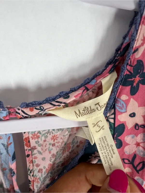 Matilda Jane The Wildlife Patchwork Floral Maxi Dress Size S - Image 3