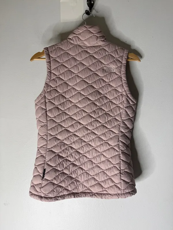 The North Face Vest Pale Pink ThermoBall Quilted‎ Full Zip Insulated XS - Image 2