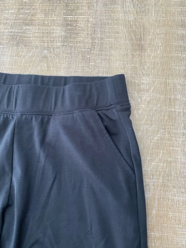 Lilly Pulitzer Malani Knit Black Pants Pull-on Relaxed Straight Leg XS Travel - Image 7