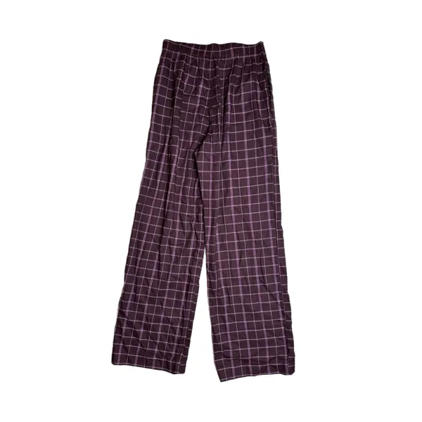 Madewell Pajama Pants Plaid Women Maroon‎ XS - Image 2